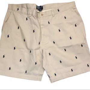 Vintage Polo Khaki and Navy Prospect Short-42
